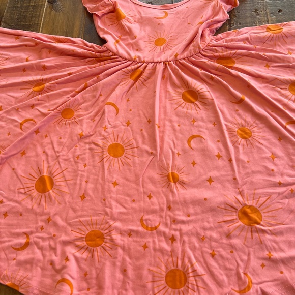 Dot Dot Smile size 3/4, 5/6, 7 or 11 girls sun and moon Empire twirl dress new - Picture 2 of 4